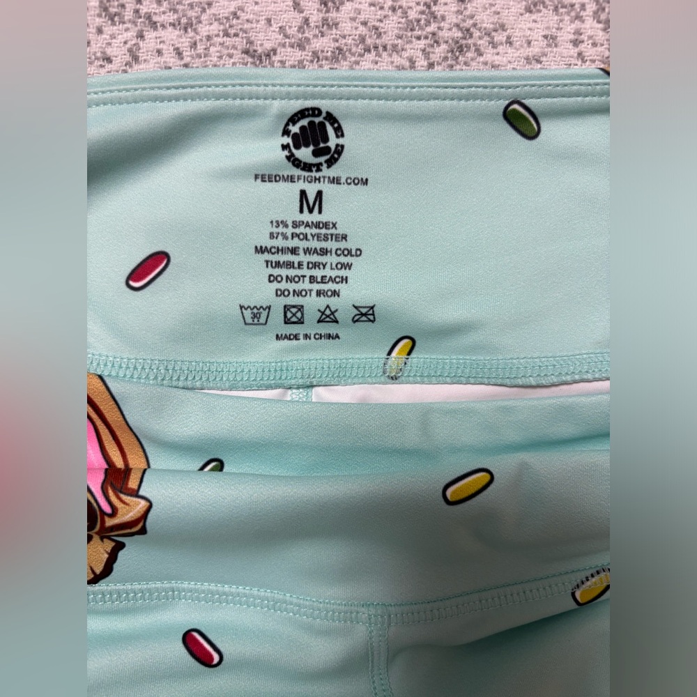 Feed Me Fight Me Doughnut Skull Leggings - Picture 8 of 9